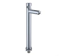 Robinet de lavabo temporisé en acier inoxydable à bouton-poussoir pour lavabo d'hôtel et de lavabo public (C)