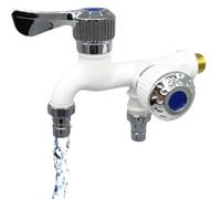 Robinet de lave-glace, anti-fuite, processus de galvanoplastie, robinet de bac à linge, bonne performance d'étanchéité, robinet à double poignée anti-fuite avec noyau à double valve