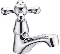 Robinet de Lave Mains Rétro Chromé FEDLEEN by Eurosanit - Eau Froide Uniquement - Laiton - ACS - 35mm - Monotrou
