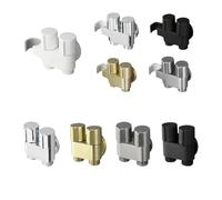 Robinet de machine à laver à commande simple et double en laiton, robinet de toilette triangulaire, interface de point de valve(Gray A)