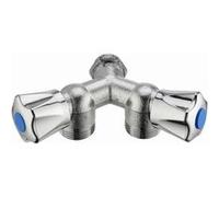 Robinet de machine à laver double Y mâle M1/2' (15x21) sortie mâle M3/4' (20x27) NOYON & THIEBAULT - 875-1520NUC1 G