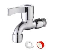 Robinet de machine à laver, robinet de machine à laver, robinet long à une main avec utilisation facile, pour salle de bain, douche, lavabo, piscine, jardin, dortoir, programme utilitaire pour le