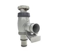 Robinet de piscine plus pour piscine hors sol avec raccord de tuyau de 32/38mm, Accessoires pour piscine Intex/Bestway, Vanne Piscine Double Split Tuyau Valve Plunger Pour Pompe de Piscine (Lot de 1)