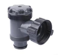 Robinet de pompe de piscine ABS fiable avec deux ports filetés et interface de 38 mm pour une solution sécurisée de régulation de la pression de la piscine hors sol