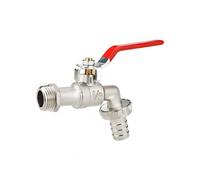 Robinet de Puisage 1/2 pouces en Alliage de Zinc avec Levier Quart de Tour Argent