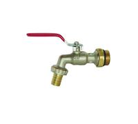 Robinet de puisage orientable à sphère poignée plate mâle Pronorm 20/27 3/4" - Sortie 3/4