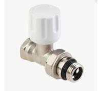 Robinet de radiateur droit 1/2", avec joint torique