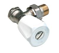 Comap Robinet de radiateur 418203 nickelé 3/8'' transformable en thermostatique