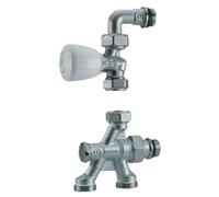 Robinet de radiateur monotube droit 1/2 D16 à 4 voies - GIACOMINI - R436X062