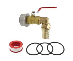 Robinet de rechange pour bidon d'huile 200 L fabriqué en acier inoxydable pour seau de tonne, valve de distribution de liquide anti-fuite (32 mm)