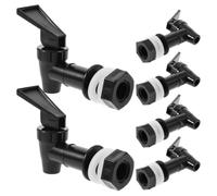 Robinet de Remplacement pour Carafes D’eau, Lot de 6, Noir