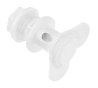 Robinet de Remplacement pour Distributeur D’eau, Plastique Blanc | Bouton Poussoir 15mm, Anti-fuite Éclaboussures, pour Glacière et Refroidisseur, Camping et Fêtes