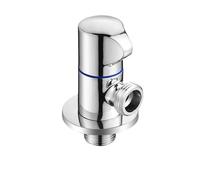 Robinet de remplissage d'angle noir G1/2 en acier inoxydable for chauffe-eau, mitigeur d'eau chaude et froide, for cuisine, salle de bain, accessoire(Chrome cold valve)