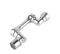 Robinet de remplissage de pot à montage mural Robinet d'extension de robinet universel 1080 ° pièces de robinet d'eau de pulvérisation rotative rallonge anti-éclaboussures avec bras oscillants à doubl