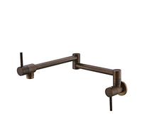Robinet De Remplissage Pot, Cuisine En Laiton À Montage Mural D'évier Pliant Extensible Double Articulation Bras Oscillant Simple Eau Froide,E(C)