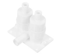 Robinet de Réparation de Distributeur D'eau en Plastique PP Blanc | Vanne Interne à Double Bille Mécanique, Usage Polyvalent pour Distributeurs et Machines à Conduite, Commande Simple