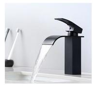 Robinet de salle de bain à levier unique noir de 183 mm de haute qualité
