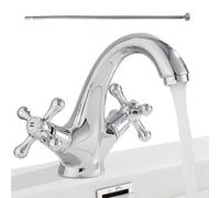 Robinet de salle de bain à trou unique - Design col de cygne en cuivre, mitigeur d'évier moderne avec bec pivotant, contrôle du débit d'eau activé par capteur, installation facile pour salles de bains