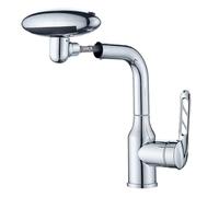 Robinet de salle de bain - Bec de buanderie, luminaire de toilettes pour camping-car, rotation complète de la gamme, quatre modes de décharge d'eau, mise à niveau des toilettes à domicile, matériel de