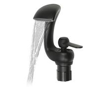 Robinet de salle de bain cascade G3/8 - Or - Montage sur le plafond - Robinet mitigeur monocommande - Trou d'installation - 35 mm - Robinet de salle de bain avec cartouche en céramique ABS - Robinet