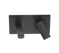 Robinet de salle de bain encastré, robinet mural à deux trous, convient pour les maisons, restaurants, centres commerciaux, écoles, entreprises, hôtels