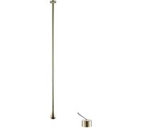 Robinet de Salle de Bain Moderne à Montage au Plafond avec Motif Goutte d'eau mitigeur Eau Chaude/Froide à poignée Unique for Baignoire et lavabo(Sit-Down switches-Brushed Gold)