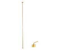 Robinet de Salle de Bain Moderne à Montage au Plafond avec Motif Goutte d'eau mitigeur Eau Chaude/Froide à poignée Unique for Baignoire et lavabo(Sit-Down switches-Gold)