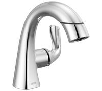 Robinet de salle de bain monotrou tirette Delta Faucet Arvo, robinet de lavabo de salle de bain chrom , robinet de salle de bain avec douchette
