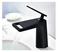 Robinet de salle de bain noir à poignée unique avec revêtement de peinture Design moderne pour évier Installation facile Durable et élégant Mise à niveau de la maison