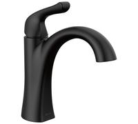Robinet de salle de bain noir mat Delta Faucet Arvo, robinet de salle de bain monotrou, robinet de salle de bain noir poign e unique, robinet d