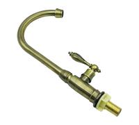 Robinet de salle de bain pivotant pour cuisine - Clé à eau pour lavabo de salle de bain - Pour jardin, balcon, coiffeuse, lavabo RV extérieur