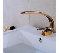 Robinet de Salle de Bain, Robinet d'eau Cascade Tous Les robinets épais en Bronze, Type de Bassin, Robinet d'eau Mixte, Robinet de Chaleur Froide, Robinet de cuve
