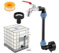 Robinet de sortie col de cygne 3/4" pour conteneur IBC, accessoires pour conteneur IBC, col de cygne pour conteneur IBC, adaptateur IBC avec robinet col de cygne en laiton, robinet de sortie pour récu