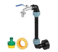 Robinet de sortie de réservoir - Valve de 3/4 de pouce, tuyau d'extension | Adaptateur de stockage d'eau pour seaux de gallons, accessoires de distribution de liquides robustes idée