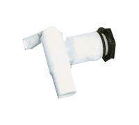 Practo 504011 Robinet pour tonneau à pluie PM/PQ en PS Blister , Blanc