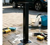 Robinet de support de colonne extérieur en acier inoxydable 304, bouche d'eau de jardin autoportante, station d'eau polyvalente pour fontaine de décoration de cour(C,Height: 60cm/23.6in)