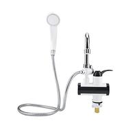 Robinet de température, Robinet électrique 220 V avec chauffe-eau instantané et appareil de douche 3000 W Réchauffeur de Cuisine, Distributeur instantané d'eau Chaude(Réglementation européenne)