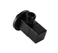 Robinet de toilette inverseur en laiton noir, robinet d'arrêt, robinet d'angle, connecteur de pomme de douche