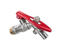 Robinet de verrouillage en cuivre pour une gestion sécurisée du débit d'eau dans le jardin, la buanderie extérieure et les sites d'installation externes (B)