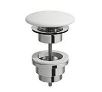 Robinet de vidage H8981840000001 blanc , pour lavabo, avec Céramique de salle de bain