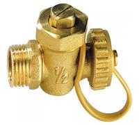 Robinet de vidange à boisseau avec bouchon de sécurité mâle Ø 12/17 THERMADOR