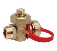 Robinet de vidange à boisseau M 1/2" M 3/4" Avec presse étoupe Sféraco