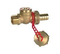 Robinet de vidange à boisseau sphérique avec bouchon M 1/2 - - R608Y013