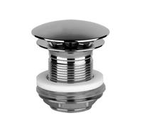 Robinet de vidange Gessi 1 1/4 avec vidange ouverte pour lavabos sans trop-plein, longueur daxe 60mm, 1376, 01376087, Couleur: CCP or brossé