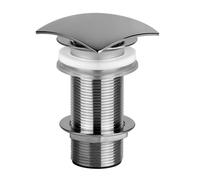 Robinet de vidange Gessi 1 1/4 avec vidange ouverte pour lavabos sans trop-plein, robinet à tige min. 14mm/max. 73mm, 29088707, Couleur: Métal noir brossé PVD