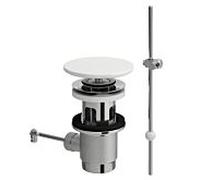 Robinet de vidange H8981910000001 avec tirette, avec Céramique de salle de bain saphir match0, blanc