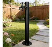 Robinet d'eau autonome avec tuyau de pulvérisation, support de colonne d'eau de jardin extérieur, piédestal antigel pour l'irrigation du jardin, le bain des animaux domestiques, le nettoyage