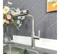 Robinet d'eau chaude et froide en eau chaude, bassin de lavage de légumes, lavabo à vaisselle, robinet chaud et froid, robinet croix gris de pluie (tuyauterie)