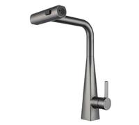 Robinet d'eau chaude et froide multifonction en acier inoxydable, gris