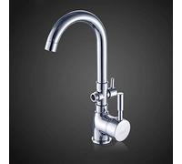 Robinet d'eau Chaude et Froide Rotatif de Cuisine, Salle de Bains, Double Usage, douchette à Main à Trois Voies, Robinet en Laiton Massif chromé, Machine à Laver, Lave-Vaisselle, mitigeur de cuve